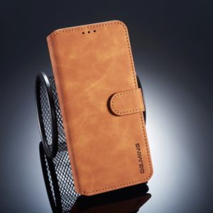 DG.MING Retro Oil Side Horizontal Flip Case for Huawei Mate 20 Pro, with Holder & Card Slots & Wallet (Brown) (DG.MING) (OEM)