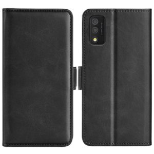 For TCL 30T Dual-side Magnetic Buckle Leather Phone Case(Black) (OEM)