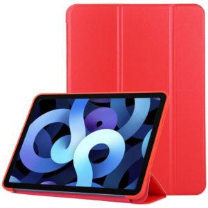 TPU Three-fold Horizontal Flip Smart Leather Case with Sleep / Wake-up Function & Holder For iPad Air 2022 / 2020 10.9(Red) (OEM)