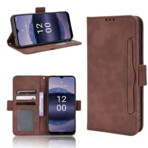For Nokia G11 Plus Skin Feel Calf Texture Card Slots Leather Phone Case(Brown) (OEM)