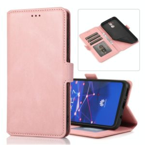 For Huawei Mate 20 Lite Retro Magnetic Closing Clasp Horizontal Flip Leather Case with Holder & Card Slots & Photo Frame & Wallet(Rose Gold) (OEM)