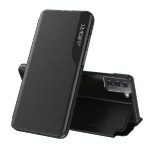 For Samsung Galaxy S21+ 5G Attraction Flip Holder Leather Phone Case(Black) (OEM)