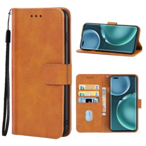 Leather Phone Case For Honor Magic4 Pro(Brown) (OEM)