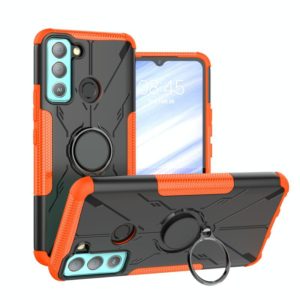 For Tecno Pop 5 LTE Armor Bear Shockproof PC + TPU Phone Case(Orange) (OEM)