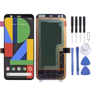 Original LCD Screen for Google Pixel 4 with Digitizer Full Assembly(Black) (OEM)