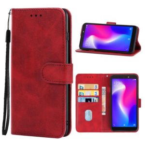 Leather Phone Case For Itel S33(Red) (OEM)