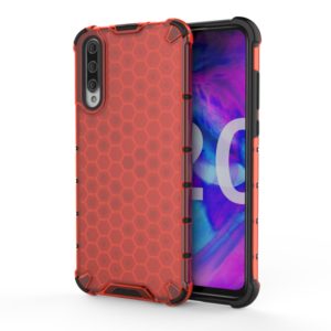 For Huawei Honor 20 Lite Shockproof Honeycomb PC + TPU Case(Red) (OEM)
