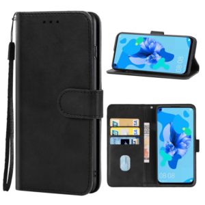 For Huawei nova 5i Leather Phone Case(Black) (OEM)