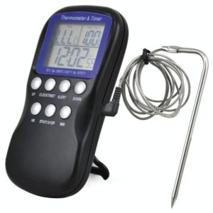 Digital Food Probe Oven Electronic Thermometer Timer Temperature Sensor (OEM)