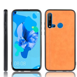 For Huawei P20 Lite 2019 / Nova 5i Shockproof Sewing Cow Pattern Skin PC + PU + TPU Case(Orange) (OEM)