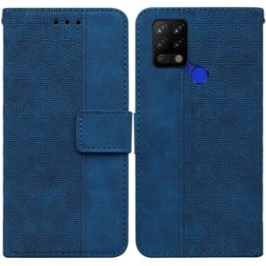 For Tecno Pova LD7 Geometric Embossed Leather Phone Case(Blue) (OEM)