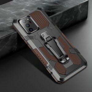 For Samsung Galaxy Note 20 Ultra Machine Armor Warrior Shockproof PC + TPU Protective Case(Coffee) (OEM)