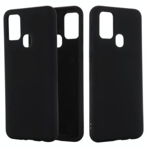 For Samsung Galaxy M51 Solid Color Liquid Silicone Shockproof Full Coverage Protective Case(Black) (OEM)