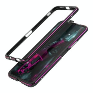 For Huawei Honor X10 Aluminum Alloy Shockproof Protective Bumper Frame(Black Purple) (OEM)