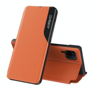 For Samsung Galaxy A42 Attraction Flip Holder Leather Phone Case(Orange) (OEM)