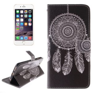 National Windbell Cap Pattern Double Sided Print Leather Case with Holder & Card Slots & Wallet for iPhone 6 Plus & 6S Plus (OEM)