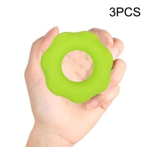 Hand Exercise Massage Bump Gear Type Silicone Grip Ring, Style: 40LB (Grass Green) (OEM)