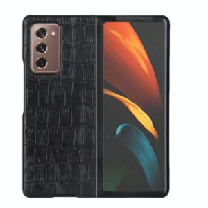For Samsung Galaxy Z Fold2 5G Crocodile Texture Shockproof Protective Case(Black) (OEM)