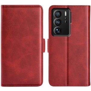 For ZTE Axon 40 Ultra Dual-side Magnetic Buckle Leather Phone Case(Red) (OEM)