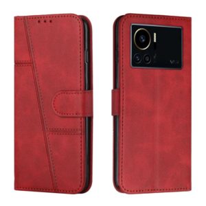 For Infinix Note 12 VIP Stitching Calf Texture Buckle Leather Phone Case(Red) (OEM)