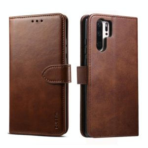 For Huawei P30 Pro GUSSIM Business Style Horizontal Flip Leather Case with Holder & Card Slots & Wallet(Brown) (GUSSIM) (OEM)