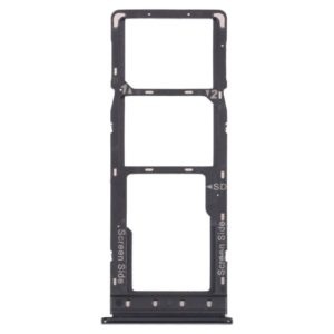 For Infinix Note 10 Pro/Note 10 Pro NFC X695 SIM Card Tray + SIM Card Tray + Micro SD Card Tray (Black) (OEM)