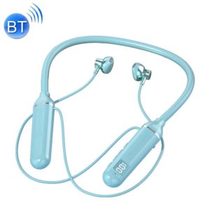 YD-36 Wireless Bluetooth Neck-mounted Earphone with Digital Display Function(Blue) (OEM)