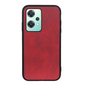 For OnePlus Nord CE 2 Lite 5G Two-color Calf Texture Shockproof Phone Case(Red) (OEM)