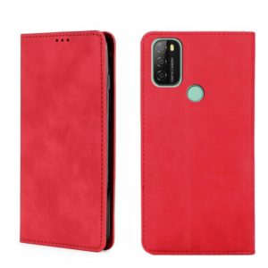 For Blackview A70 Skin Feel Magnetic Horizontal Flip Leather Phone Case(Red) (OEM)