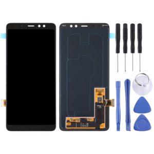 Original Super AMOLED LCD Screen for Galaxy A8+ (2018) / A730 with Digitizer Full Assembly (Black) (OEM)