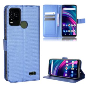 For BLU G71+ Diamond Texture Leather Phone Case(Blue) (OEM)