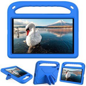 For Samsung Galaxy Tab A 8.0 2019 SM-T290 / SM-T295 Handle Portable EVA Shockproof Anti Falling Protective Case with Triangle Holder(Blue) (OEM)