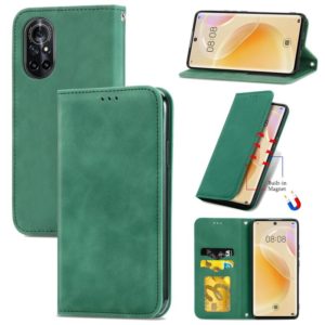 For Huawei Nova 8 5G Retro Skin Feel Business Magnetic Horizontal Flip Leather Case With Holder & Card Slots & Wallet & Photo Frame(Green) (OEM)