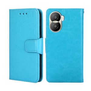 For Honor X40i Crystal Texture Horizontal Flip Leather Phone Case(Light Blue) (OEM)
