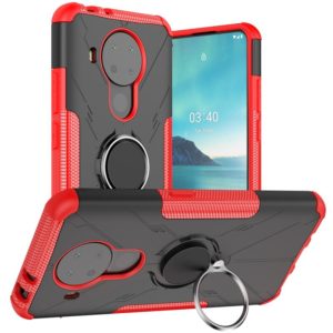 For Nokia 3.4 / 5.4 Machine Armor Bear Shockproof PC + TPU Protective Case with Ring Holder(Red) (OEM)