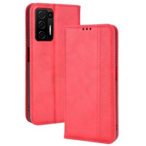 For BLU F91 Magnetic Buckle Retro Crazy Horse Leather Phone Case(Red) (OEM)