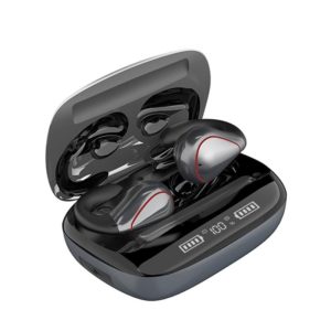 T20 TWS Bluetooth 5.0 Touch Wireless Bluetooth Earphone with Three LED Battery Display & Charging Box, Support Call & Voice Assistant(Gun Gray) (OEM)