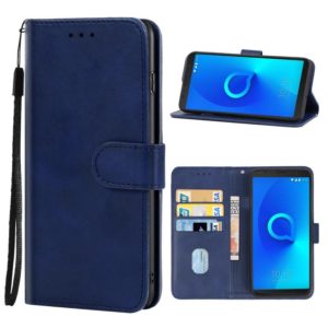 Leather Phone Case For Alcatel 3C(Blue) (OEM)