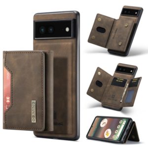 For Google Pixel 6A DG.MING M2 Series 3-Fold Multi Card Bag Phone Case(Coffee) (DG.MING) (OEM)