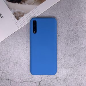 For Huawei Enjoy 10s Shockproof Frosted TPU Protective Case(Light Blue) (OEM)