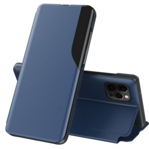 For iPhone 12 Pro Max Attraction Flip Holder Leather Phone Case(Blue) (OEM)