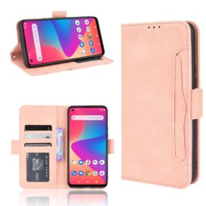 For BLU G91 Skin Feel Calf Pattern Horizontal Flip Leather Case with Holder & Card Slots & Photo Frame(Pink) (OEM)