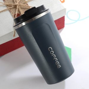 Double Stainless steel 304 Coffee Mug Car Thermos Mug Travel Thermo Cup 380ml(Blue) (OEM)