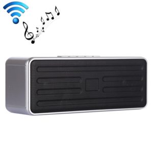 LN-24 DC 5V 1A Portable Wireless Speaker with Hands-free Calling, Support USB & TF Card & 3.5mm Aux (Silver) (OEM)