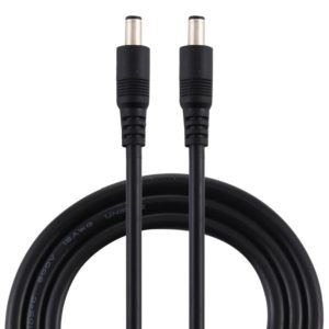8A DC Power Plug 5.5 x 2.1mm Male to Male Adapter Connector Cable, Length:50cm(Black) (OEM)