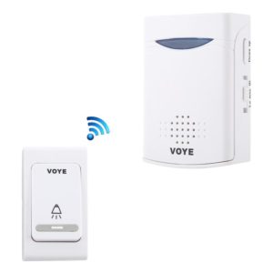 VOYE V006B Home Music Remote Control Wireless Doorbell with 38 Polyphony Sounds (White) (VOYE) (OEM)
