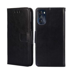 For Motorola Moto G 5G 2022 Crystal Texture Leather Phone Case(Black) (OEM)