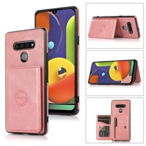 For LG Stylo 6 Calf Texture Magnetic Phone Case(Rose Gold) (OEM)