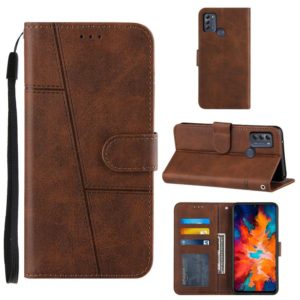 For Motorola Moto G50 Stitching Calf Texture Buckle Leather Phone Case(Brown) (OEM)