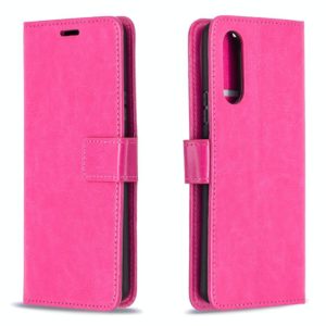For Sony Xperia 10 II Crazy Horse Texture Horizontal Flip Leather Case with Holder & Card Slots & Wallet & Photo Frame(Rose) (OEM)
